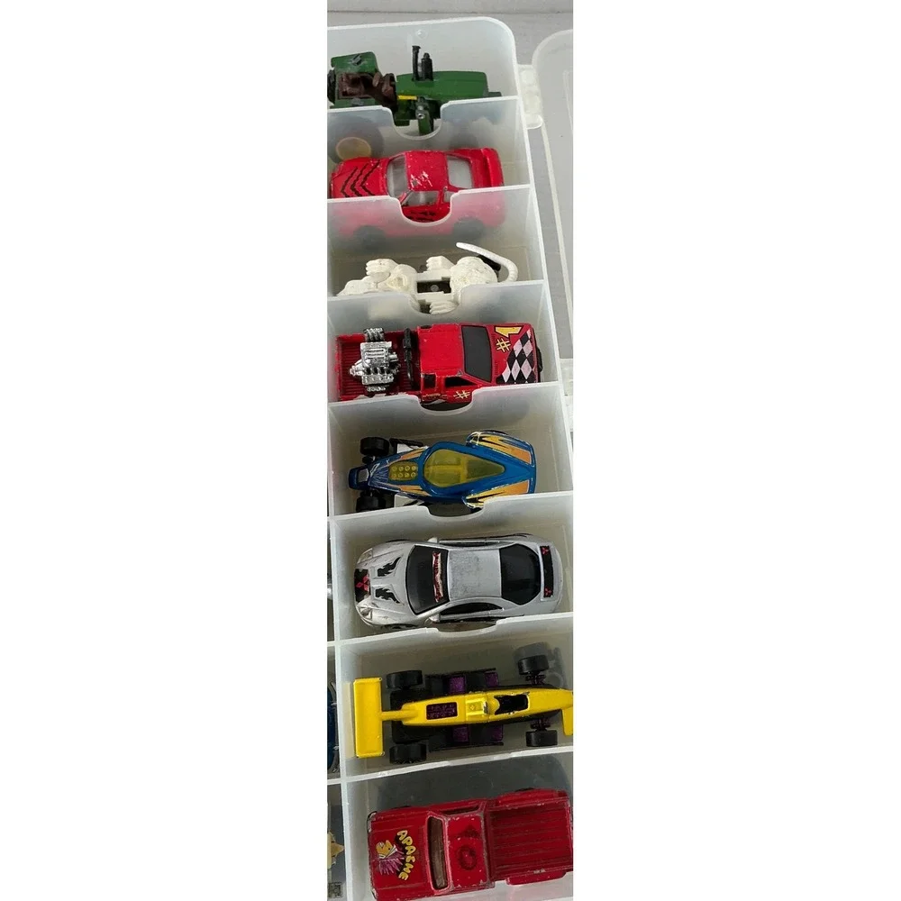 Vintage Matchbox Hot‎ Wheels Diecast Car Lot 48 Cars Carry Case Mixed Collection